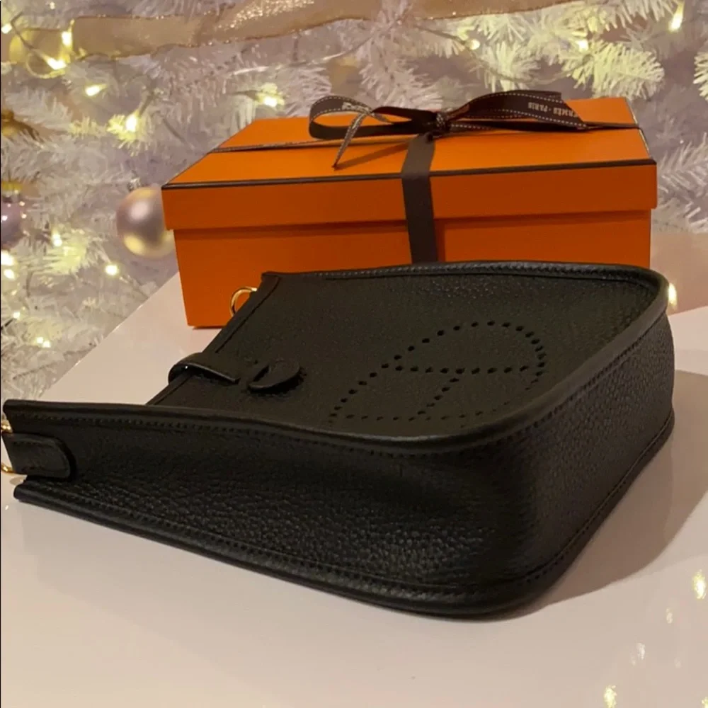 Hermès Evelyne 16 Bag (mini/TPM) Black and GHW